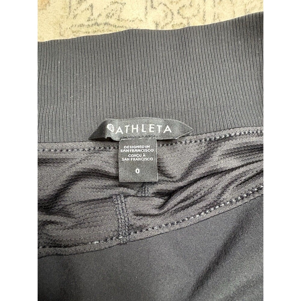 Athleta Soho Skort Size 0 Black Athletic Skirt Pockets Activewear - Picture 3 of 3